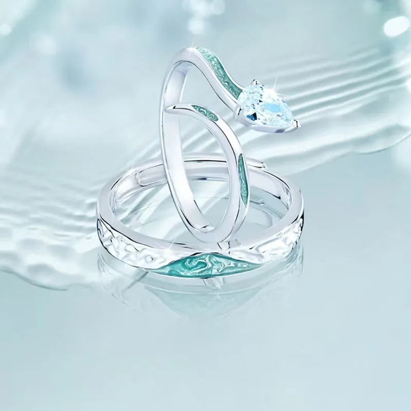 KING TAI SANG 999 Fine Silver Rings Unisex-3