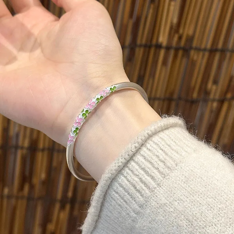 KING TAI SANG S999 Fine Silver Bangles Unisex-5