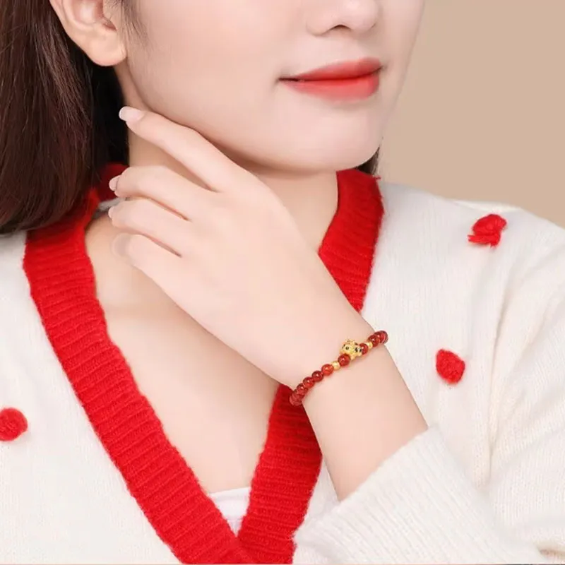 KING TAI SANG Gold Bracelet Unisex-5