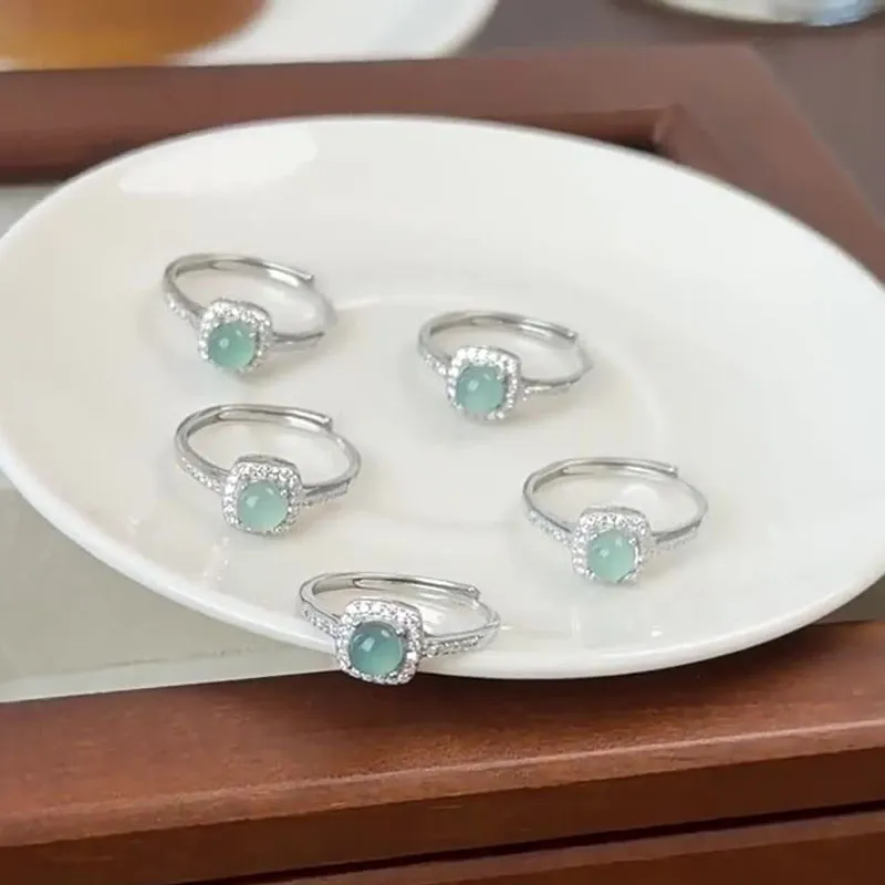 KING TAI SANG Glutinous Jade Rings Unisex-1