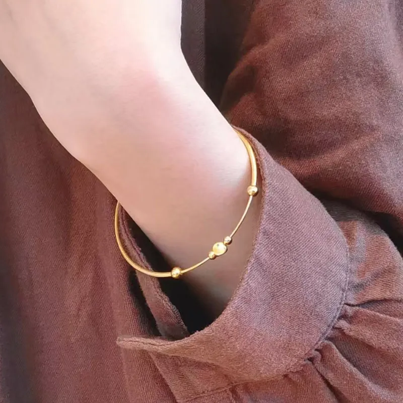 KING TAI SANG S925 Silver Bangles Unisex-5