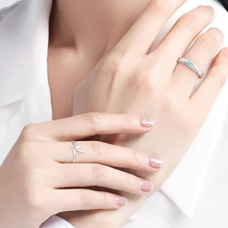 KING TAI SANG 999 Fine Silver Rings Unisex-6