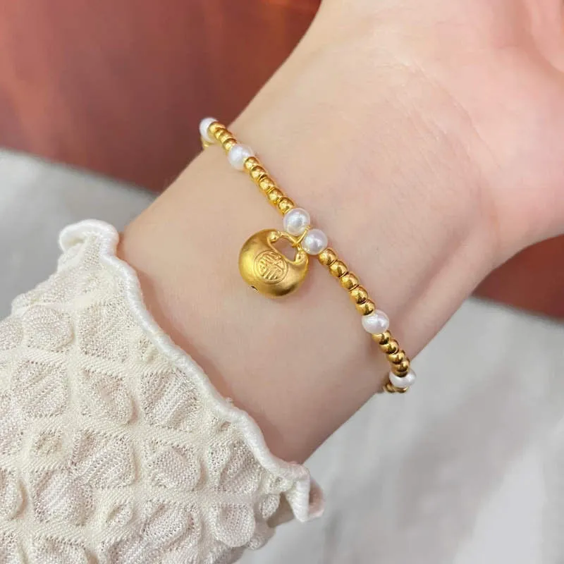 KING TAI SANG Gold Bracelet Unisex-3