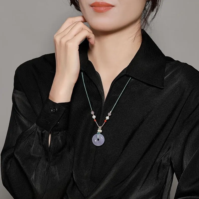 KING TAI SANG Chalcedony Necklaces Unisex-4