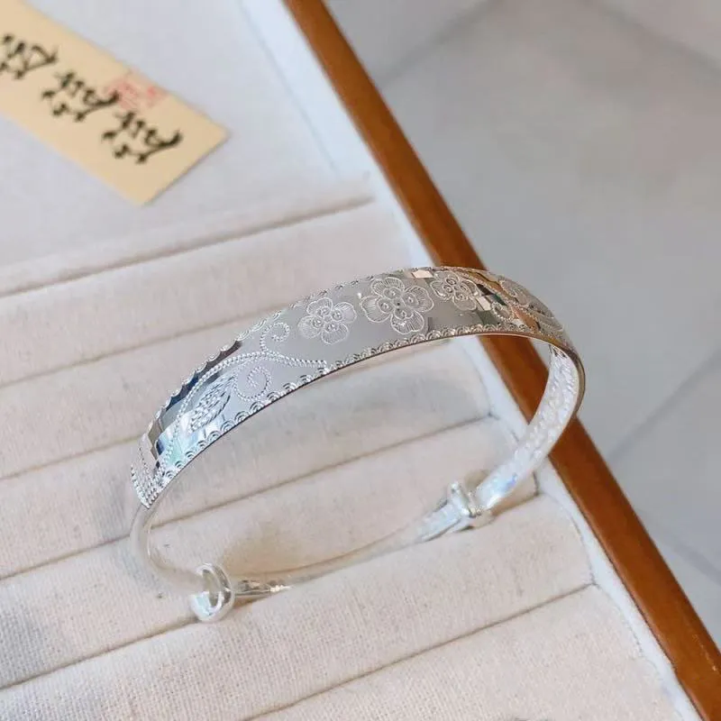 KING TAI SANG 999 Fine Silver Bangles Unisex-1