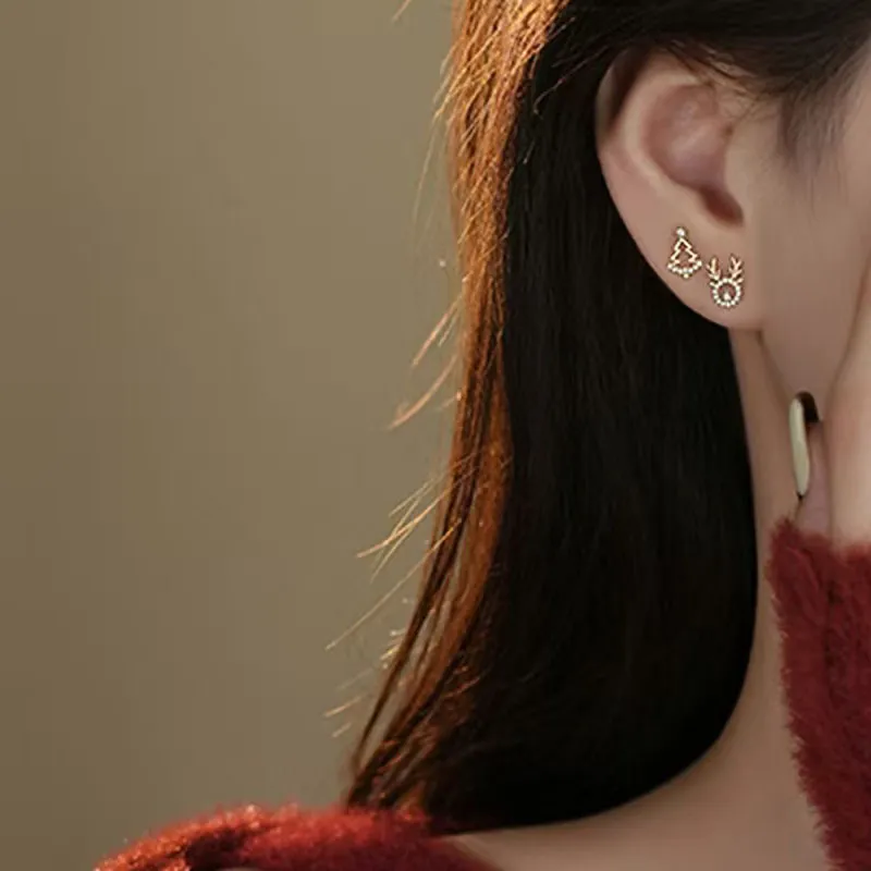 KING TAI SANG 999 Fine Silver Stud Earrings Women's-5
