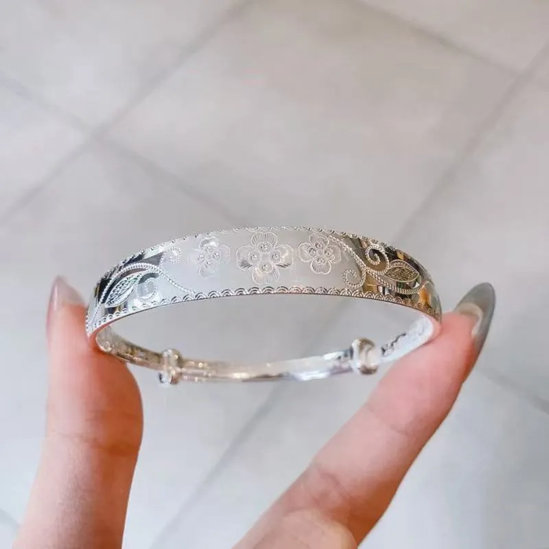 KING TAI SANG 999 Fine Silver Bangles Unisex-5