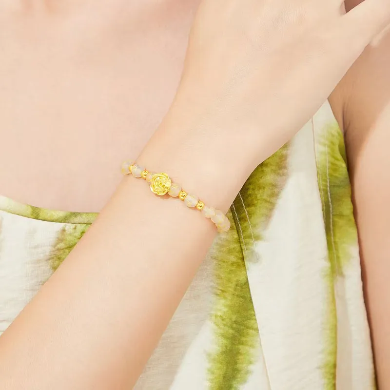 KING TAI SANG Gold Bracelet Unisex-5