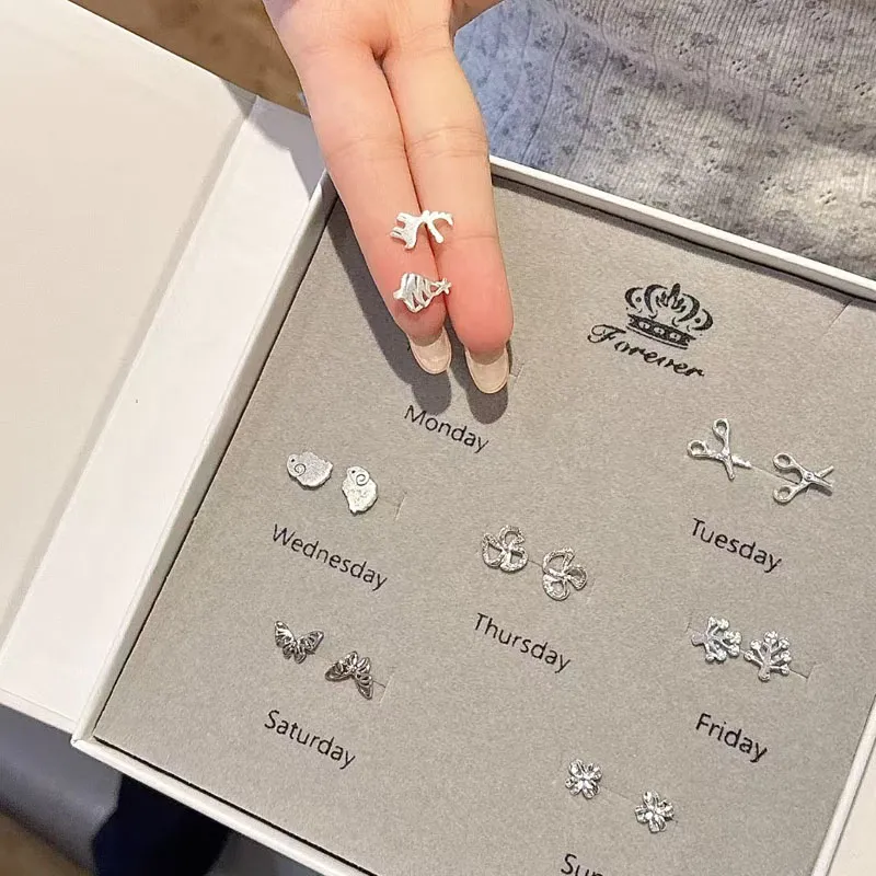 KING TAI SANG Alloy Stud Earrings Women's-5