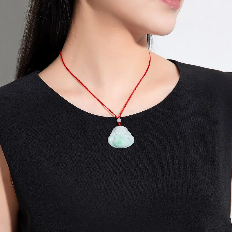 KING TAI SANG Glutinous Jade Jadeite Necklaces Unisex-5