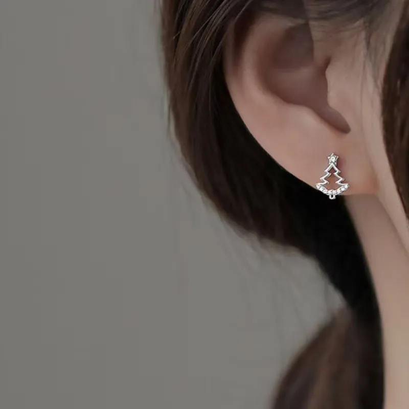 KING TAI SANG 999 Fine Silver Stud Earrings Women's-4
