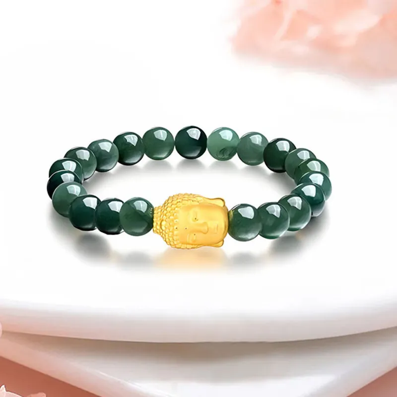 KING TAI SANG Glutinous Jade Bracelets Unisex-2