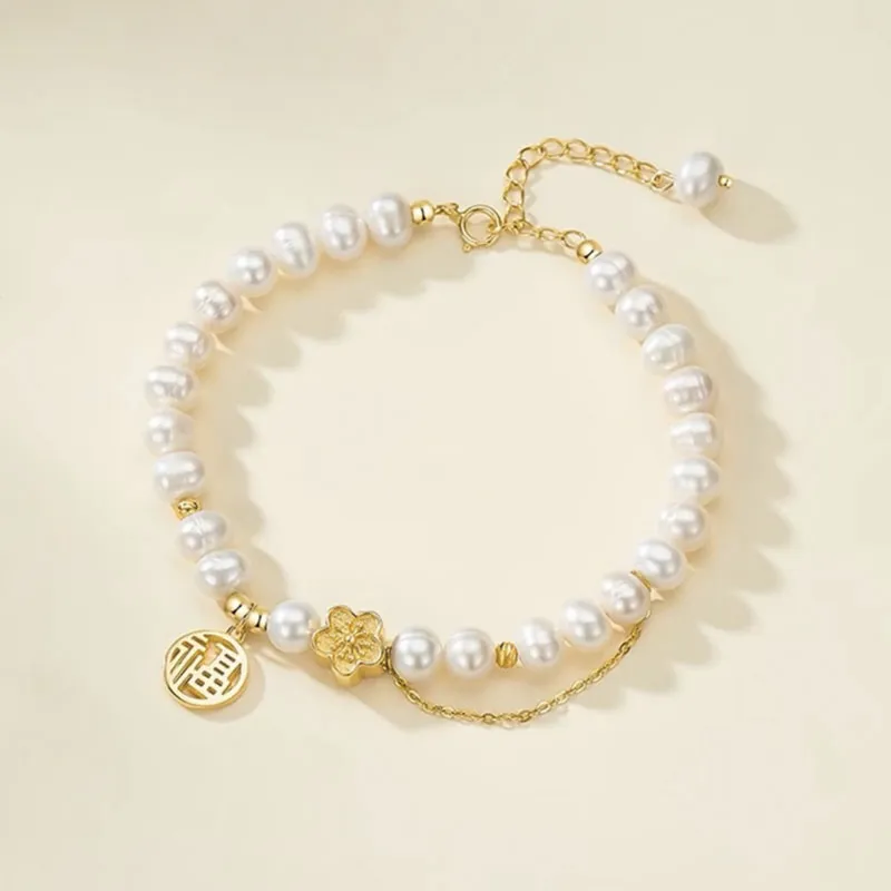 KING TAI SANG Shell Pearl Bracelets Unisex-2