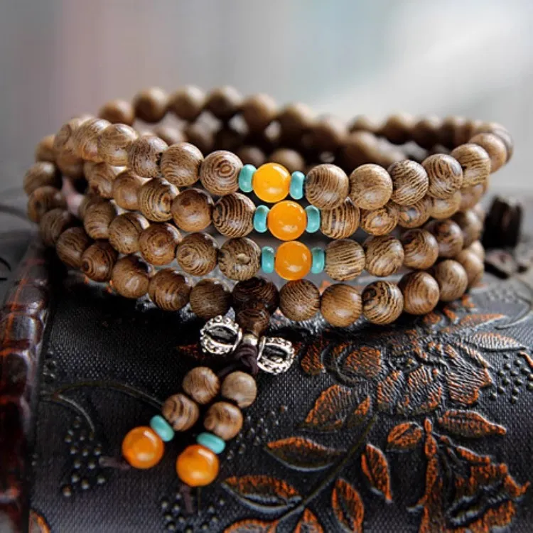 JIUHUASHAN Redwood Bracelets Unisex-1