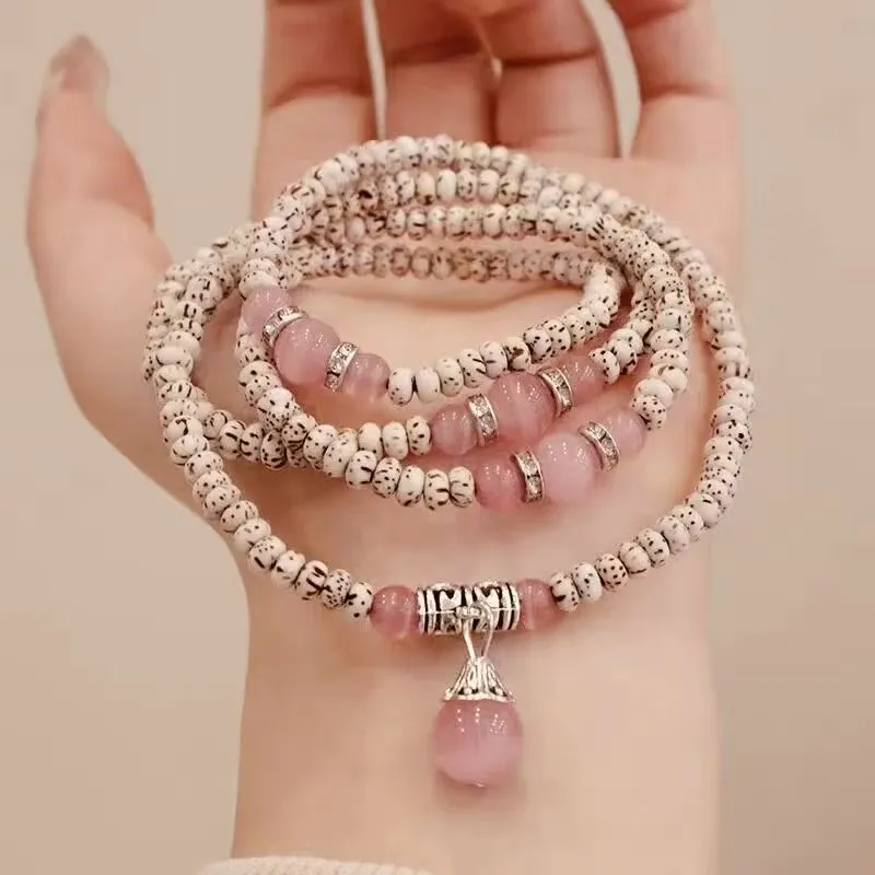JIUHUASHAN Star Moon Bodhi Seeds Bracelets Unisex-13