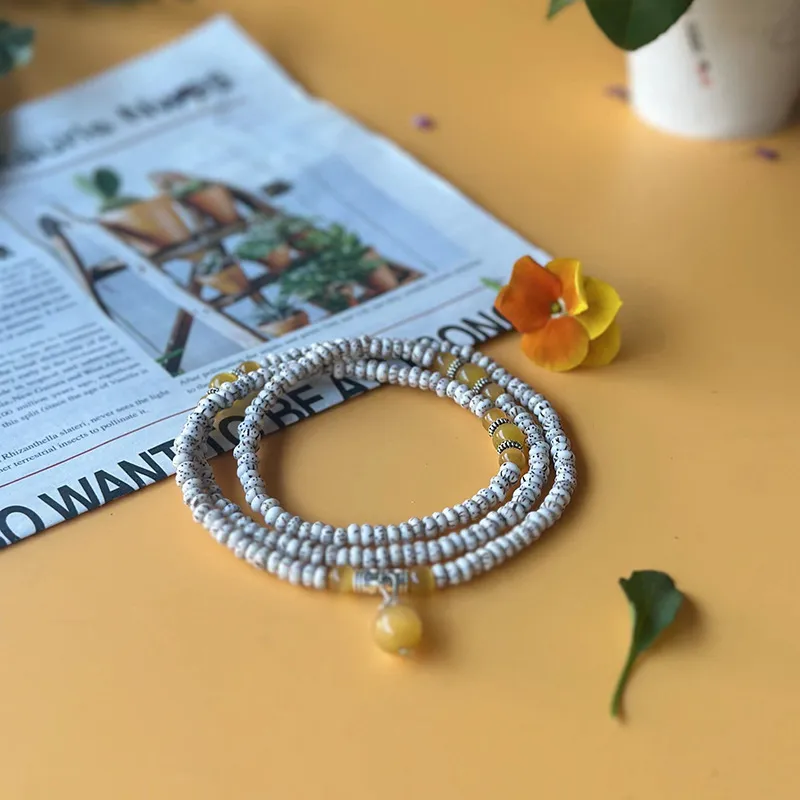 JIUHUASHAN Star Moon Bodhi Seeds Bracelets Unisex-24