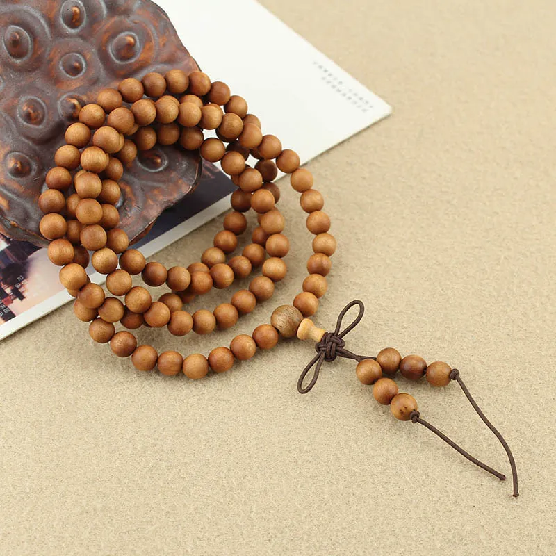 JIUHUASHAN Barbie Sandalwood Wooden Bracelets Unisex-6