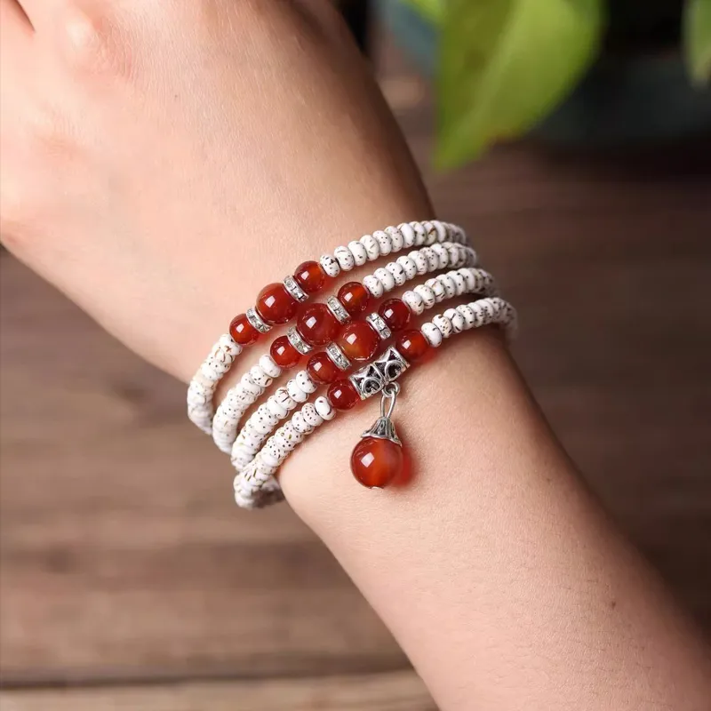 JIUHUASHAN Star Moon Bodhi Seeds Bracelets Unisex-8