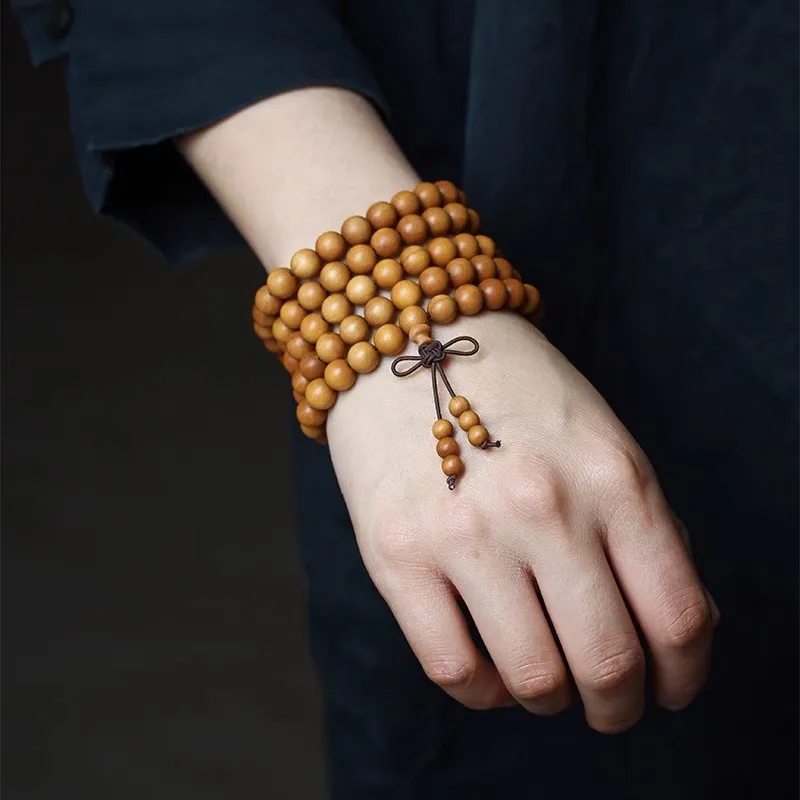 JIUHUASHAN Barbie Sandalwood Wooden Bracelets Unisex-1