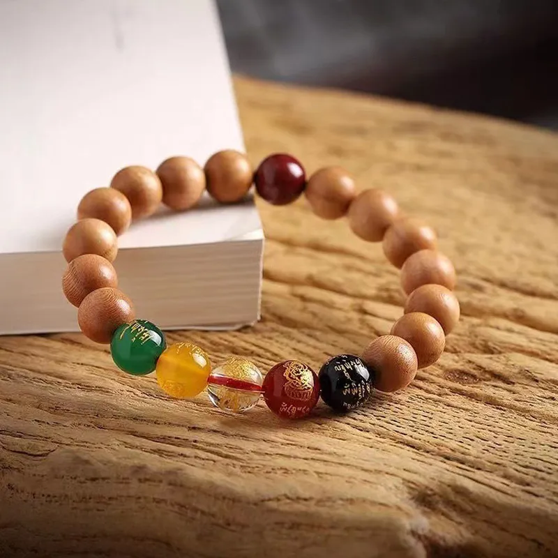 JIUHUASHAN Peachwood Bracelets Unisex-13