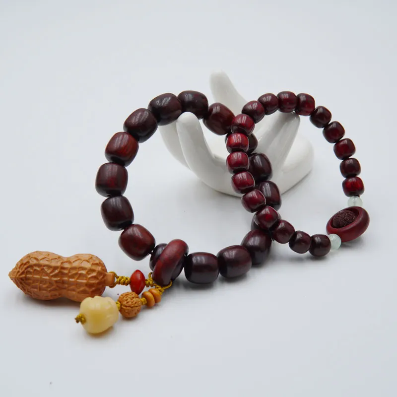 JIUHUASHAN Red Rosewood Bracelets Unisex-3