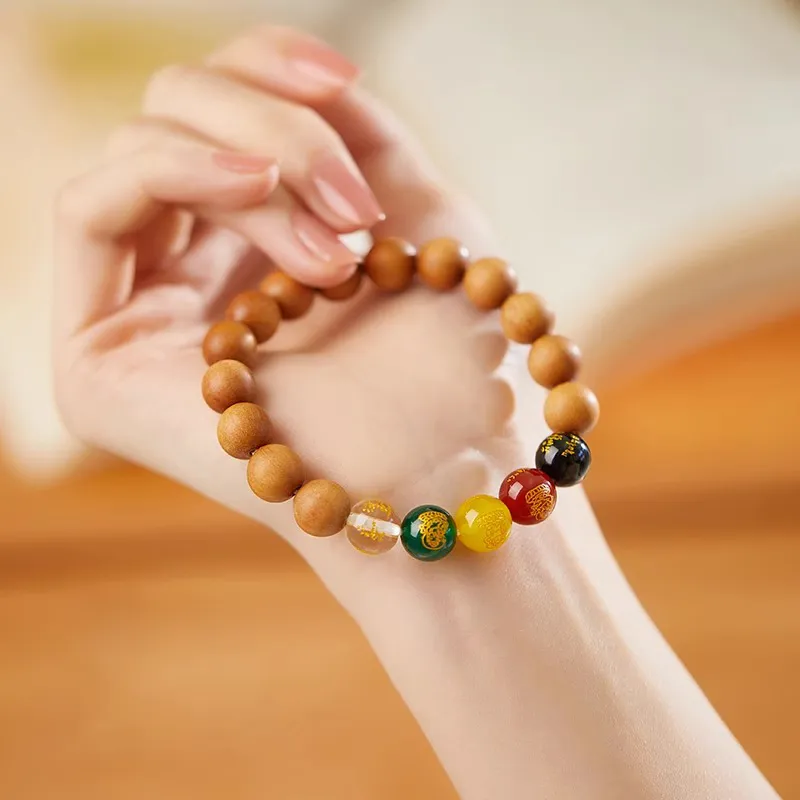JIUHUASHAN Peachwood Bracelets Unisex-27