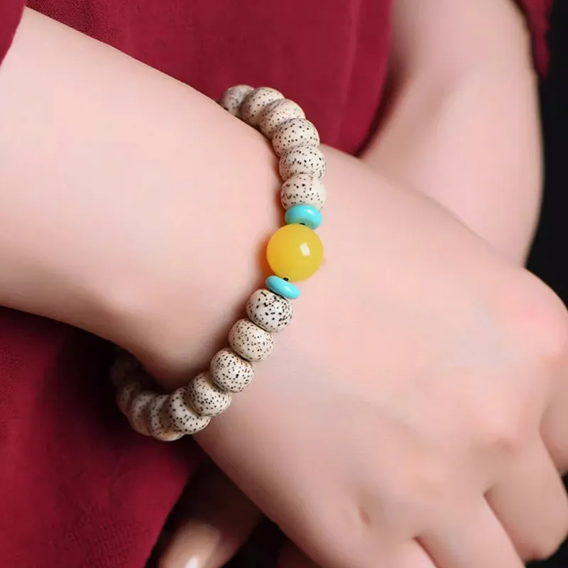 JIUHUASHAN Star Moon Bodhi Seeds Bracelets Unisex-6