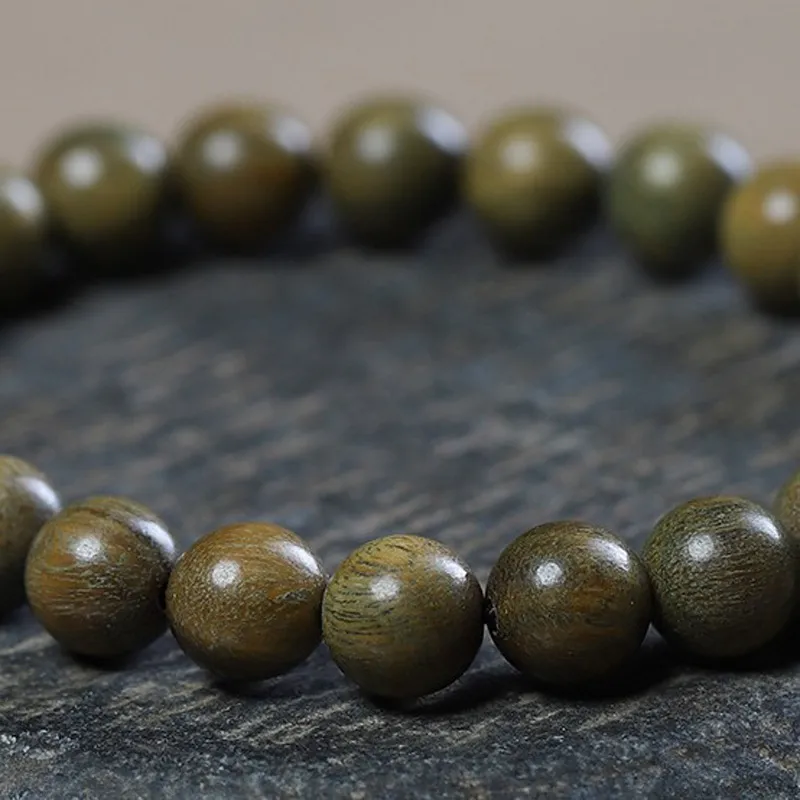 JIUHUASHAN Green Sandalwood Bracelets Unisex-5