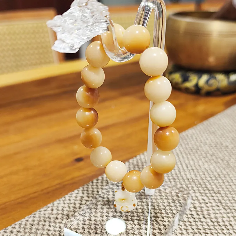 JIUHUASHAN White Jade Bodhi Bracelets Unisex-9