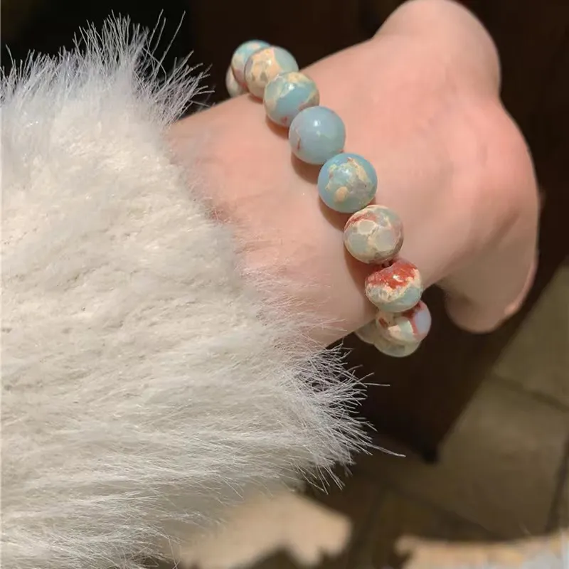 JIUHUASHAN Shoushan Stone Bracelets Unisex-3