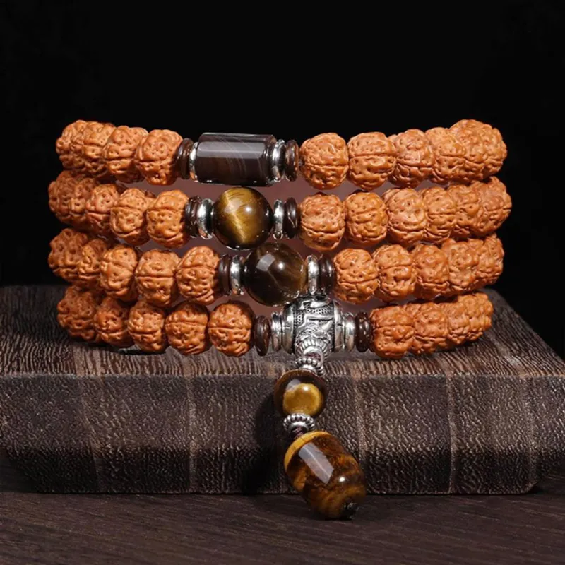 JIUHUASHAN King Kong Bodhi Seeds Bead Chain Unisex-2
