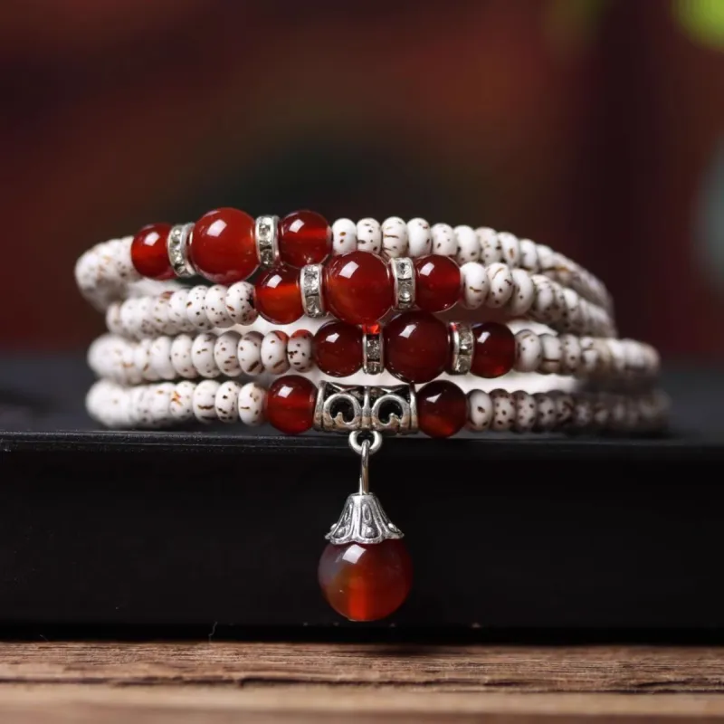 JIUHUASHAN Star Moon Bodhi Seeds Bracelets Unisex-7