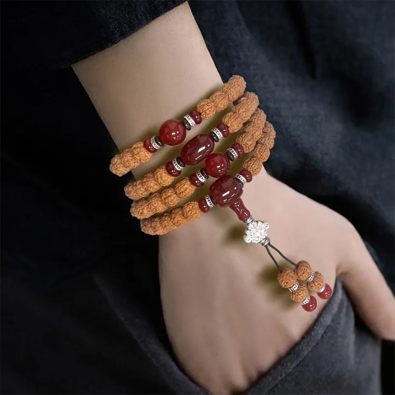 JIUHUASHAN King Kong Bodhi Seeds Bead Chain Unisex-9