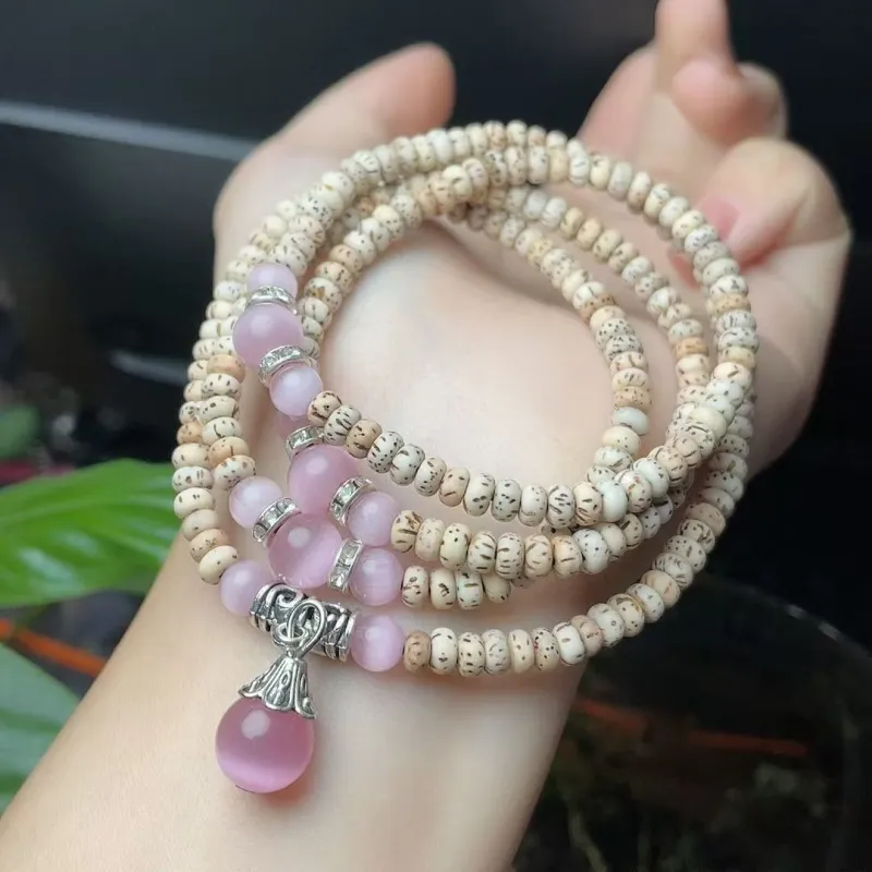 JIUHUASHAN Star Moon Bodhi Seeds Bracelets Unisex-12