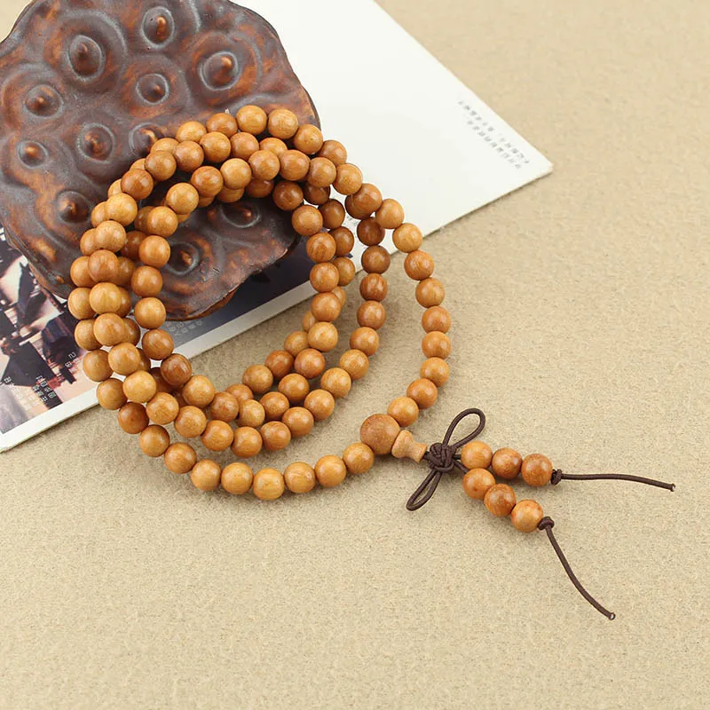 JIUHUASHAN Barbie Sandalwood Wooden Bracelets Unisex-5