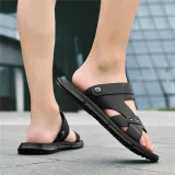 AOKANG Beach Sandals Men Black
