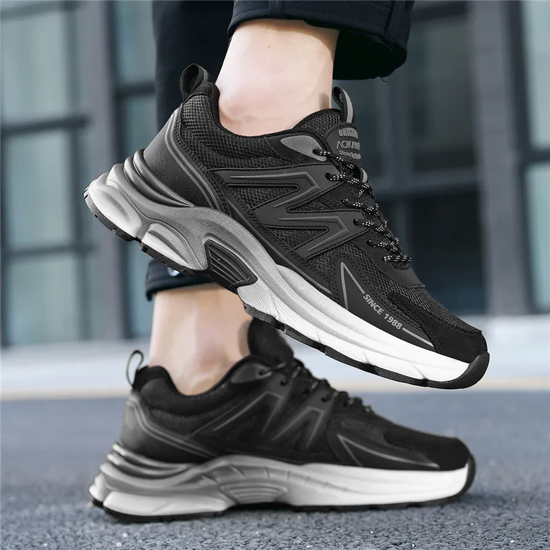 AOKANG Cushioning Anti-Slip And Wear-Resistant Low-Top Outdoor Shoes Men's Black-22