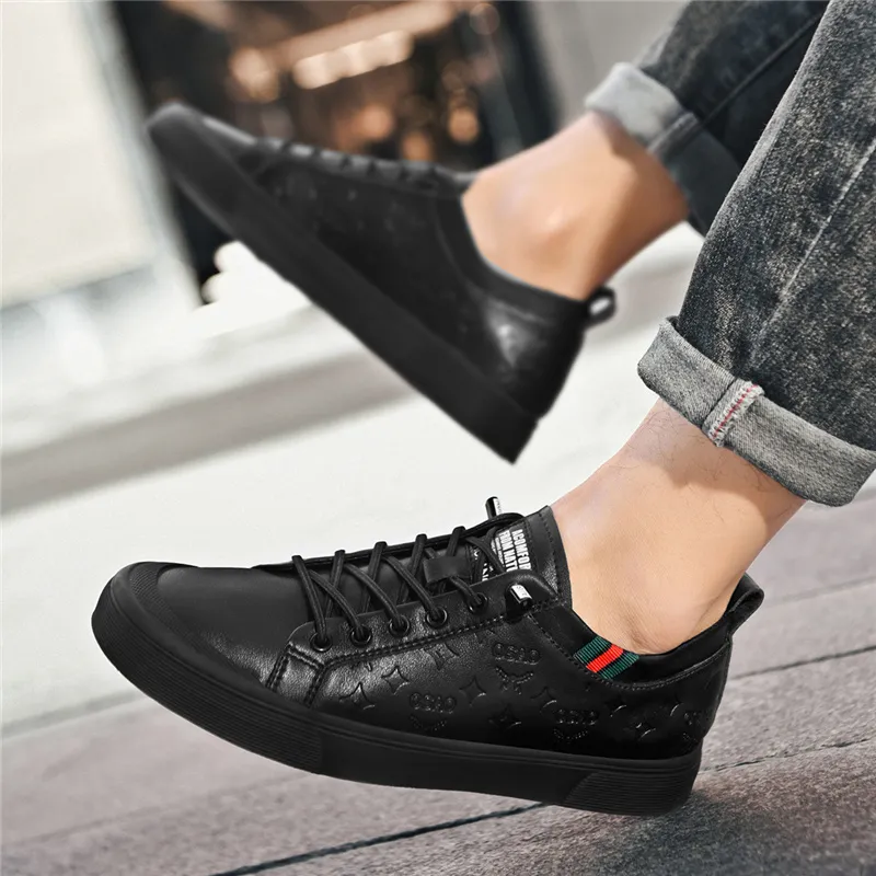 AOKANG Business White Shoes Wear-Resistant Low-Top Casual Shoes Men's White-21
