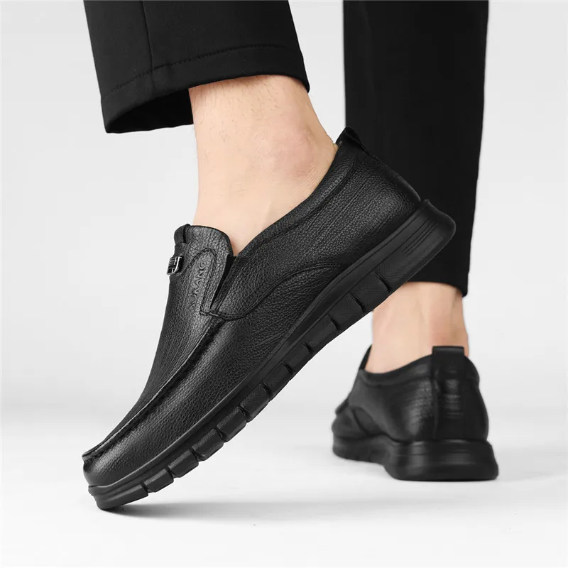 AOKANG Dress Shoes Men's Black Exclusive Box-6