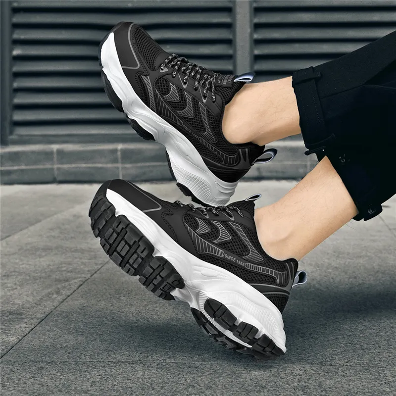 AOKANG Height Increasing Wear-Resistant Breathable Slip-Resistant Low-Top Chunky Sneakers Men's-31