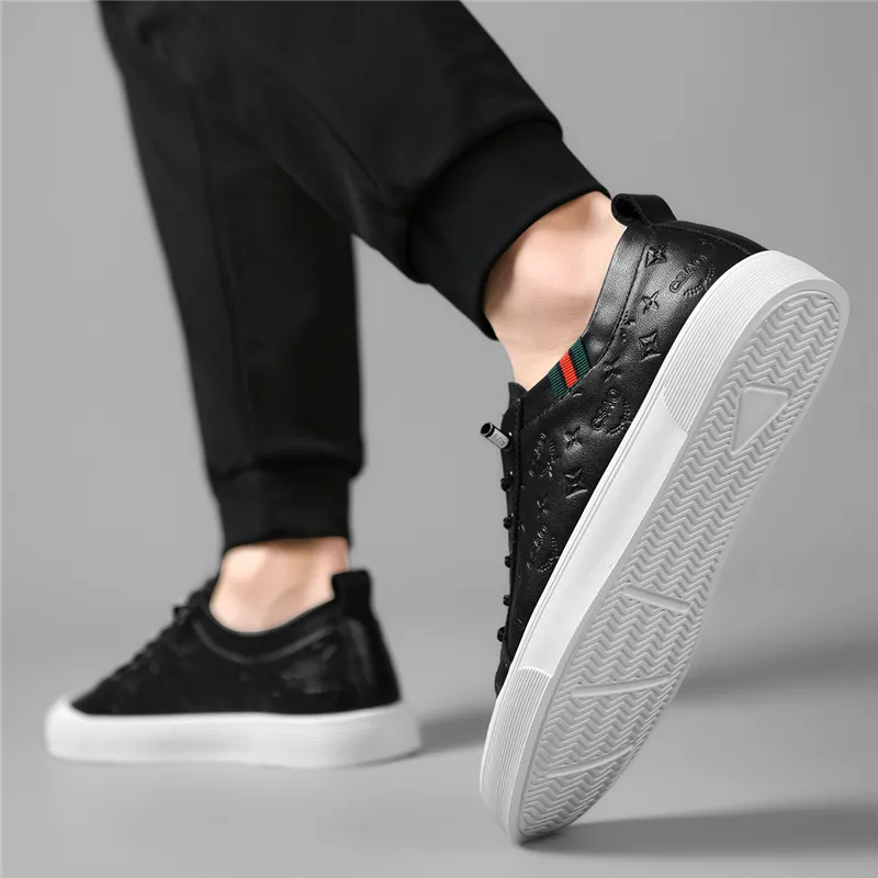 AOKANG Business White Shoes Wear-Resistant Low-Top Casual Shoes Men's White-32