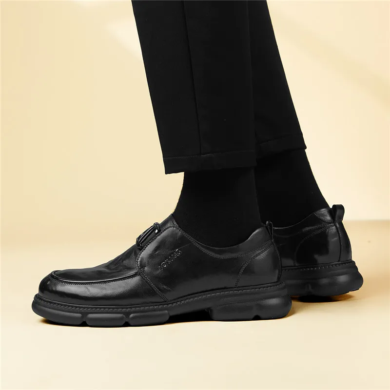 AOKANG Casual Single Shoes Men Black Box-8