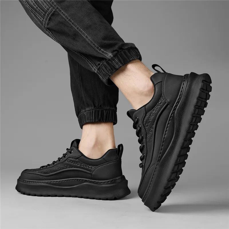 AOKANG Abrasion Resistant Lightweight Height Increasing Low Top Skateboard Shoes Men Exclusive Box-19