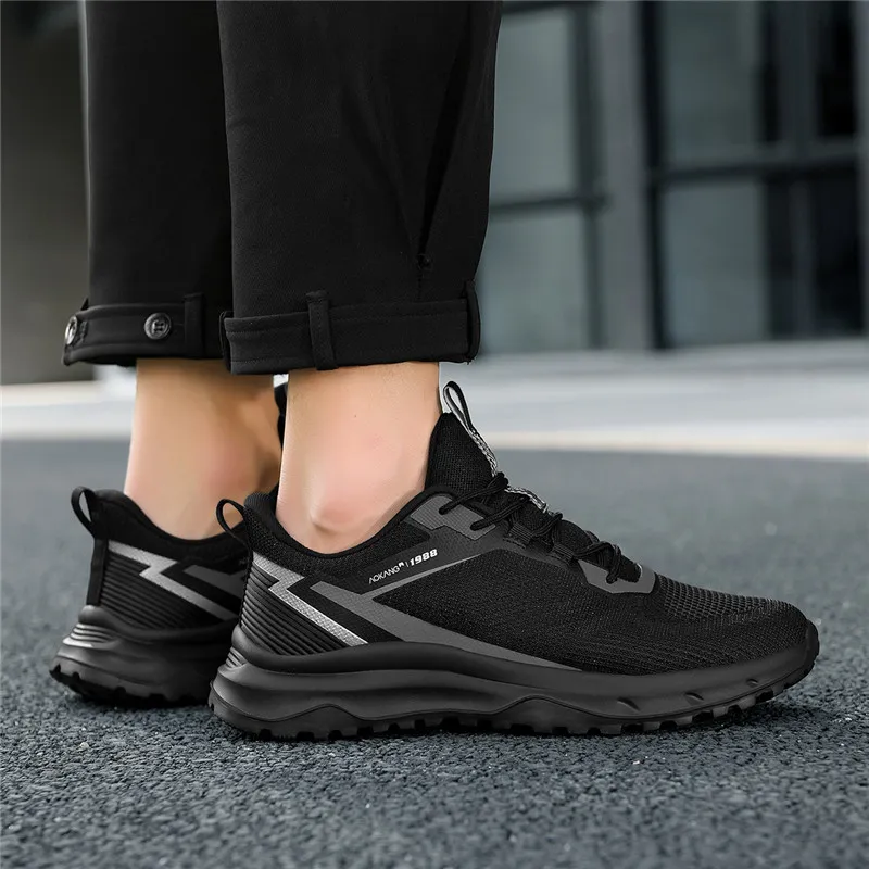 AOKANG Running Shoes Men Low Top Beige/Black-23