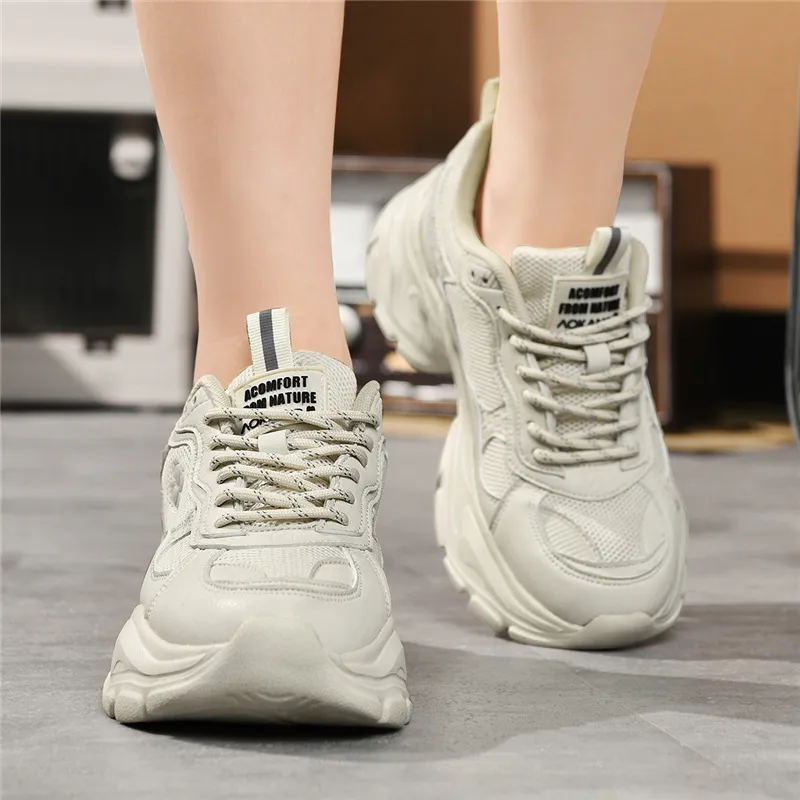 AOKANG Wear-Resistant Slip-Resistant Low-Top Chunky Sneakers Women's-22