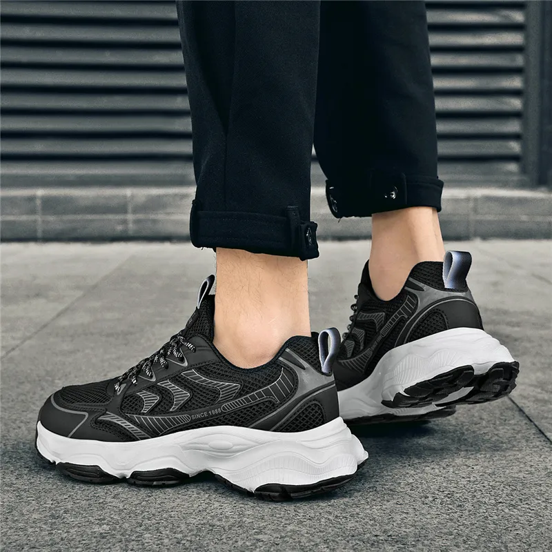 AOKANG Height Increasing Wear-Resistant Breathable Slip-Resistant Low-Top Chunky Sneakers Men's-30