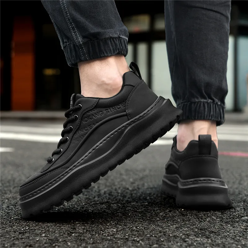 AOKANG Abrasion Resistant Lightweight Height Increasing Low Top Skateboard Shoes Men Exclusive Box-21