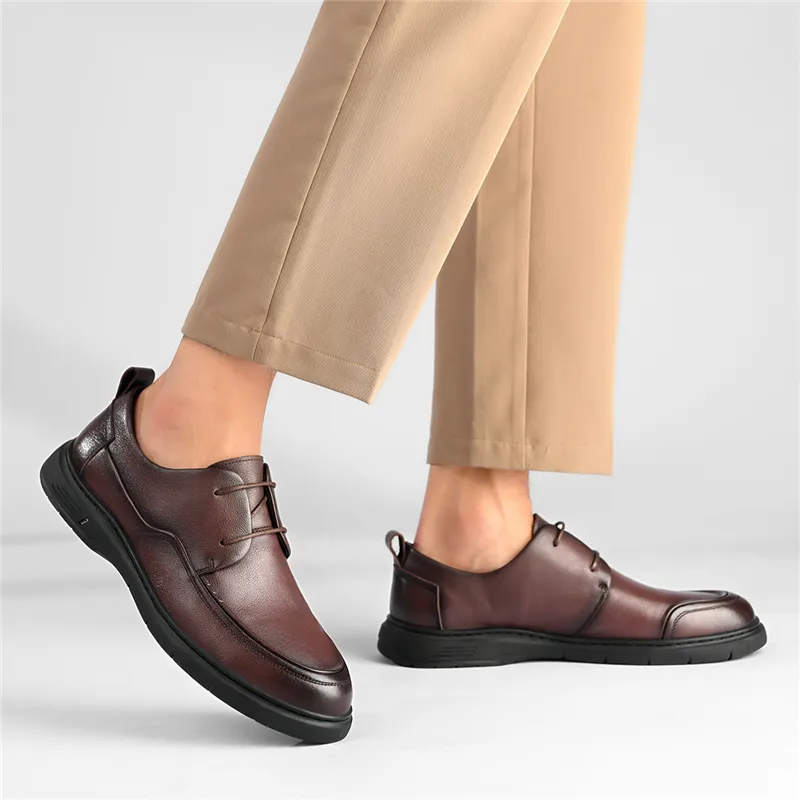 AOKANG Comfortable And Versatile Business Formal Leather Shoes Men's Black-11