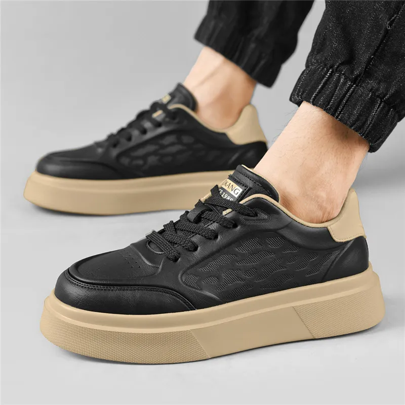 AOKANG Height Increasing Wear-Resistant Lightweight Slip-Resistant Low-Top Casual Shoes Men's Exclusive Box-8