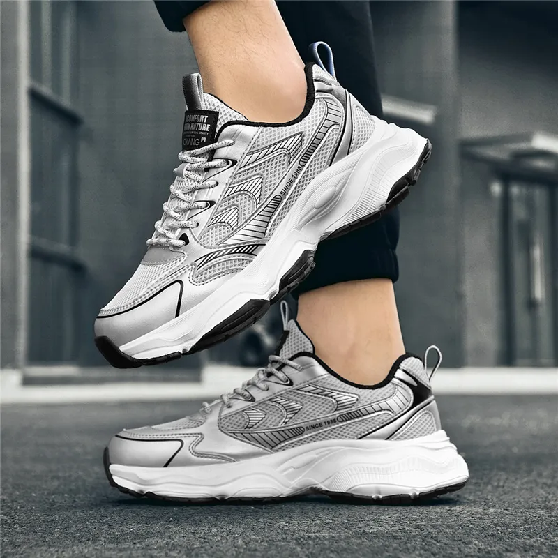 AOKANG Height Increasing Wear-Resistant Breathable Slip-Resistant Low-Top Chunky Sneakers Men's-17